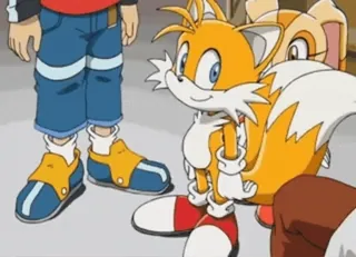 ๐ 076eb769 Tails Sonic X fox, sonic, cartoon, anime, cream the rabbit telegram sticker
