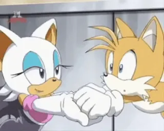 ๐ b0ff0455 Rouge the Bat Sonic the Hedgehog, Rouge, Tails, Friends, animated telegram sticker