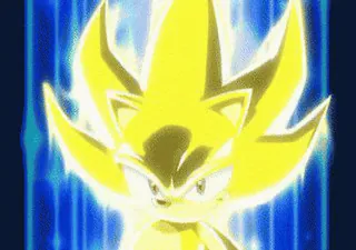 ๐ e392324a Sonic the Hedgehog sonic, hedgehog, super sonic, yellow, anime, sega telegram sticker