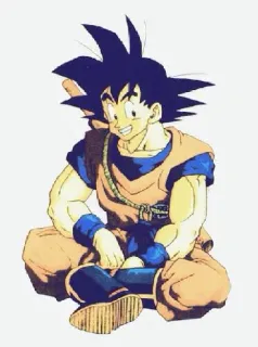 😁 046bbc5e Goku Dragon Ball гоку, аниме, драгонболл, манга, мультфильм telegram sticker