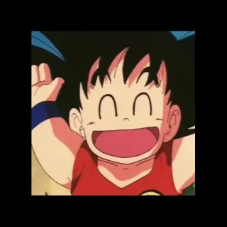 😁 06c15e76 Goku Dragon Ball аниме, мультфильм, Гоку, Драгон Болл, ребенок telegram sticker