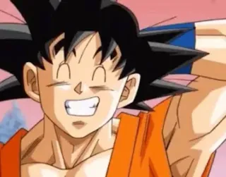 😅 c345e35a Goku Dragon Ball Аниме, Драгон Болл, Гоку, Мультфильм, Счастливый telegram sticker