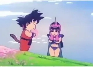 🌹 ced2921f Goku Dragon Ball Аниме, Драгон Болл, Гоку, Ребенок, Боевые искусства, Мультфильм telegram sticker