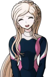 💖 d1745790 Sonia Nevermind Danganronpa Anime, Karakter, Rambut Pirang, Danganronpa, Sonia Nevermind telegram sticker