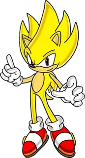 💛 1d3f52e7 Sonic the Hedgehog 刺猬, 超级索尼克, 电子游戏, 卡通 telegram sticker