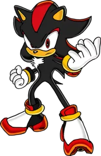 😎 306fa7e4 Shadow the Hedgehog Sonic the Hedgehog 刺猬, 索尼克, 电子游戏, 夏特, 角色 telegram sticker