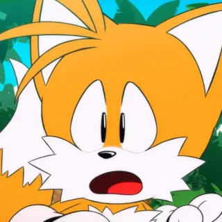 🦊 98045bcf Tails sonic, tails, zorro, dibujos animados, personaje telegram sticker