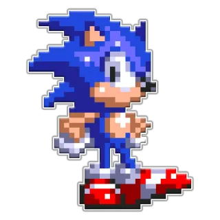 😠 a62b287f Sonic game, retro, sonic, sega whatsapp sticker