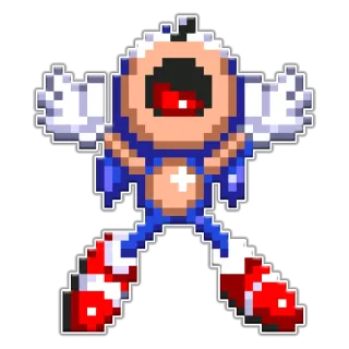 Sonic from Sonic 3 stickers telegram stickers