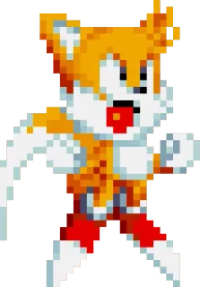 😡 3b2511f6 Tails 테일즈, 소닉 더 헤지혹, 비디오 게임 캐릭터, 여우, 만화 telegram sticker