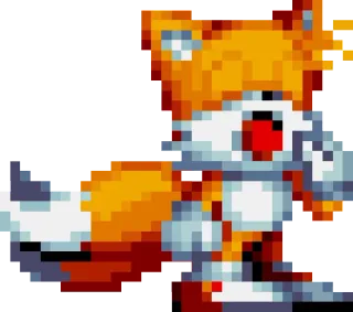 😴 efa9c247 Tails 테일즈, 소닉 더 헤지혹, 비디오 게임, 캐릭터, 여우 telegram sticker