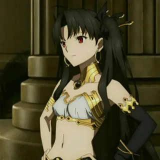 😐 65b60cfe Ishtar Fate/Grand Order Anime, Karakter, Perempuan, Ishtar, Fate/Grand Order whatsapp sticker