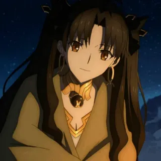 😊 687da61a Rin Tohsaka Fate/stay night Anime, Karakter, Wanita, Rambut Panjang, Seri Fate, Rin Tohsaka whatsapp sticker