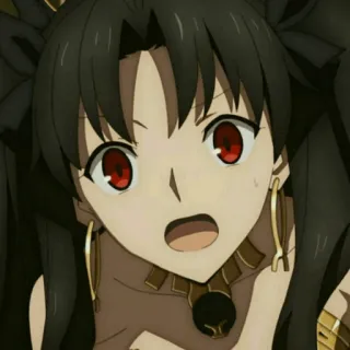 😳 be7b5a31 Rin Tohsaka Anime, Manga, Gadis, Waifu, Berambut cokelat, Imut, Mata merah whatsapp sticker