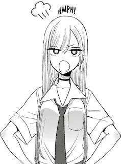 😤 16421d9f HMPH! bravo, frustrado, anime, mangá, desenho animado, expressão whatsapp sticker