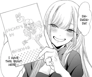 ℹ️ f4f0ae4a stickers by @Konta I HAVE THIS, RIGHT. HERE~! adesivos, anime, fofo, garota, manga whatsapp sticker