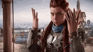 🤨 d697142b Aloy Horizon Zero Dawn игра, персонаж, элой, horizon, zero dawn telegram sticker