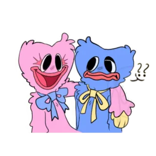 🤣 c8557c87 Huggy Wuggy 抱抱怪, Poppy Playtime, 卡通, 怪物, 恐怖, 角色 telegram sticker