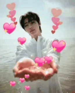 💖 3f83b4e5 trái tim, tình yêu, tình cảm, K-pop, thần tượng whatsapp sticker