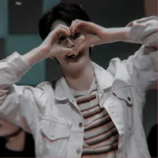 ⛅️ fcfccacd persoon, hart, kpop, fan whatsapp sticker