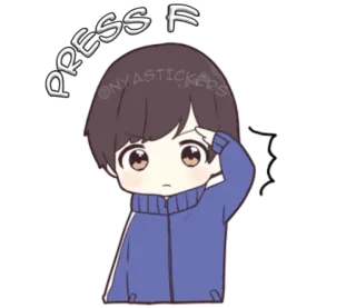 😵 e685bd58 PRESS F tekan F, Meme, Kartun, Emote, Respek, Budaya internet, sedih telegram sticker