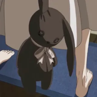 🗝 cc245b87 giocattolo, coniglio, coniglio, peluche, pupazzo di peluche, carino, anime, bambola telegram sticker