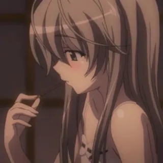 🧁 cddec7fe Anime, Ragazza, Carina, Personaggio, Rossore, Kawaii telegram sticker