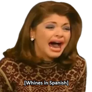 😪 b3ce971f [Whines in Spanish] crying, spanish, whining, drama, sad telegram sticker