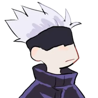 😐 2e434c1b Gojo Satoru Jujutsu Kaisen anime, gojo, jujutsu kaisen, character, manga telegram sticker