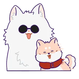 😨 84359b74 dog, puppy, pet, animal, cute telegram sticker