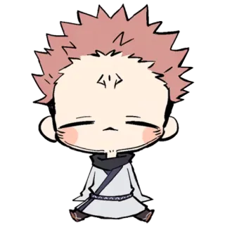😴 d1f37e73 Yuji Itadori Jujutsu Kaisen anime, jujutsu kaisen, yuji itadori, chibi, manga telegram sticker