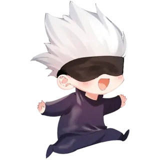 🏃‍♂️ d979e804 Satoru Gojo Jujutsu Kaisen anime, manga, chibi, gojo, satoru gojo, jujutsu kaisen telegram sticker