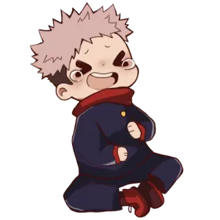 😂 f02d1b58 Yuji Itadori Jujutsu Kaisen anime, cartoon, chibi, manga, jujutsu kaisen, yuji itadori telegram sticker
