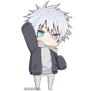 👋 34733c34 @HAWKS 애니메이션, 치비, 캐릭터, 만화, 스티커 telegram sticker