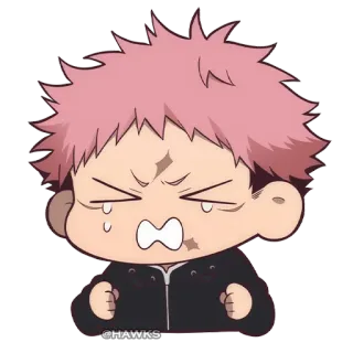 😭 35ca9ce3 @HAWKS 애니메이션, 치비, 슬픈, 우는, 캐릭터, 귀여운, 만화 telegram sticker