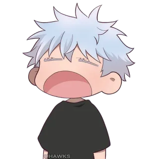 😪 765ff4de @HAWKS 만화, 애니메이션, 귀여운, 우는, 감정적인, 캐릭터 telegram sticker