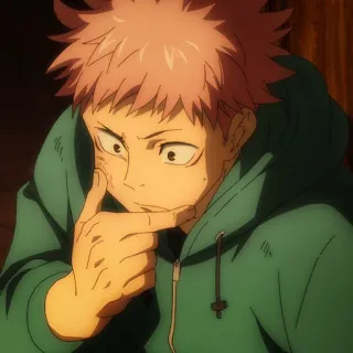 ☠️ 63e385a2 Yuji Itadori Jujutsu Kaisen Anime, Personagem, Jujutsu Kaisen, Yuji Itadori telegram sticker