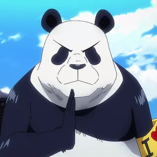 ☠️ 8e7a60a7 Panda Jujutsu Kaisen Panda, Jujutsu Kaisen, Anime, Bravo, Personagem telegram sticker
