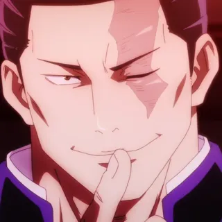 ☠️ c00c6bc7 Anime, Personagem, Homem, Sorrisinho, Expressão telegram sticker