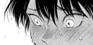 😭 3d5c27e2 manga, anime, traurig, weinend, emotional, nahaufnahme, gesicht telegram sticker