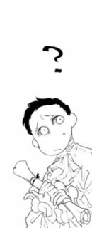 🤨 49452e2a ? Frage, Manga, Verwirrung, Zeichnung, Skizze telegram sticker