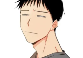 😑 9260a3bf Anime-Stil, Charakter, Mann, Ausdruck, Porträt telegram sticker