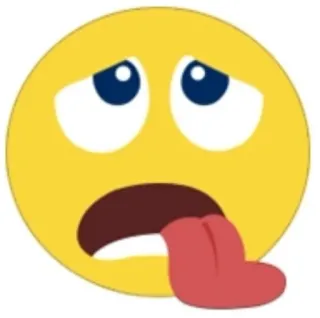 🥴 1a95e5fa 이모지, 아픈, 구토, 표정, 얼굴 telegram sticker