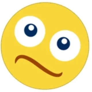 🤨 64e2b99c 이모지, 얼굴, 노란색, 표정, 혼란스러운, 눈 telegram sticker