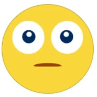 😐 8920867e 이모지, 이모티콘, 얼굴, 혼란스러움, 표정 telegram sticker