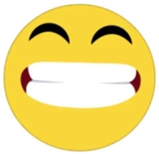 😁 908dda6e 이모지, 미소, 행복, 얼굴, 노란색 telegram sticker