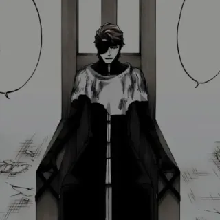 🧬 1b0ba9e6 Aizen Sosuke Bleach アニメ, マンガ, 悪役, キャプテン, 椅子 telegram sticker
