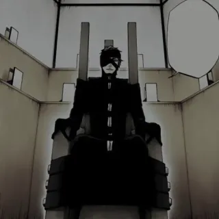 🧬 bb192216 Sosuke Aizen Bleach アニメ, 悪役, マンガ, 強力, 椅子 telegram sticker