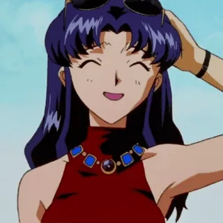 Misato by @stickers_evangelion :: @fStikBot whatsapp stickers