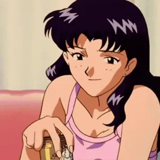 Misato by @stickers_evangelion :: @fStikBot telegram stickers